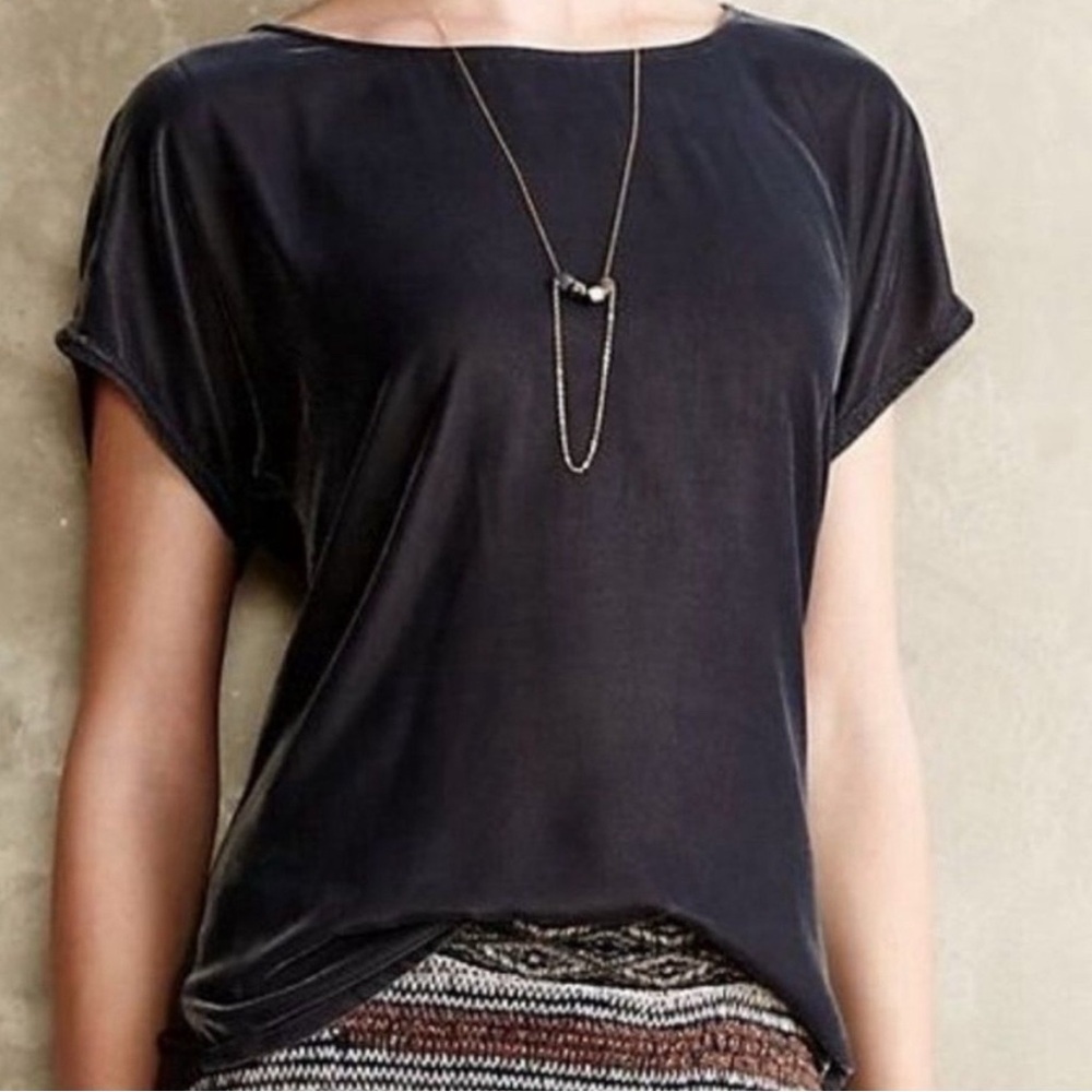 Anthropologie Dolan Gray Velvet Top